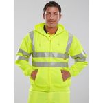Zip Up Hooded Sweatshirt Syellow M