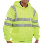 Zip Up Hooded Sweatshirt Syellow L