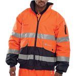 Europa Bomber Jacket Orange/Navy S