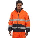 Europa Bomber Jacket Orange/Navy Xl