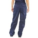 Ladies Pcot Trousers Navy Blue 44