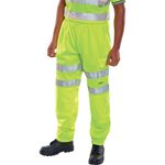 Hi Vis Jogging Bottoms Sat Ylw 2Xl