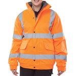 Hivis Fleece Lnd Bomber Jac Org 4Xl