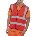 Hi Vis Waistcoat App G Red M