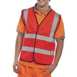 Hi Vis Waistcoat App G Red 3Xl