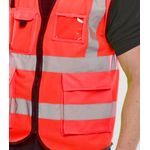 Exec Hi Vis Waistcoat Red M