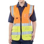 Hi Vis Exec Waistcoat Org/Sylw 7Xl