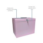 Cathedral File Box + 5 Files A4 Pink