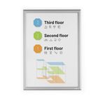 Durable Alm Snap Frame A2 Silver