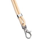 Durable Fabric Lanyard Beige Pk10