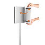 Durable Ssteel Floor Stand A4 Grey