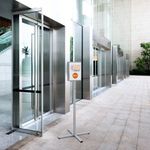 Durable Ssteel Floor Stand A4 Grey