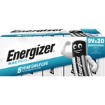 Energizer Max Plus 9V Battery Pk20