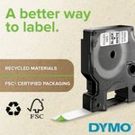 Dymo Rhino Vinyl Tape 19Mm Blk/Ylw