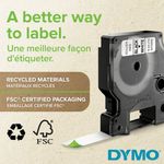 Dymo D1 Labelmaker Tape 24Mm Blk/Wht