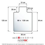 Floortex Cleartex Chr Mat Carp Clr