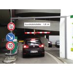 Height Restrict Plast Br 1000 Rd/Wht