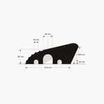 Cable/Hose Prot Ramp Small 1200 Blk