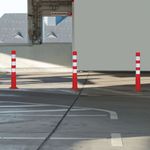 Flexback Traffic Posts 760Mm Red/Wht
