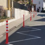 Flexback Traffic Posts 1000Mm Redwht
