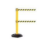 Twin Yellow Post No Entry Red/Wht P2