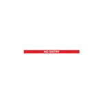 Red Post No Entry Red/White 3.4M Pk2