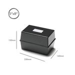 5 Star Card Index Box 8X5 Inch Black