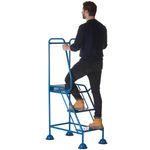 Uk Domed Feet Pchd 3 Tread Step Blue
