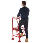 Uk Domed Feet Aslip 2 Tread Step Red