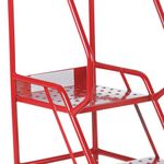 Uk Domed Feet Pchd 2 Tread Step Red