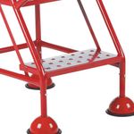 Uk Domed Feet Pchd 2 Tread Step Red