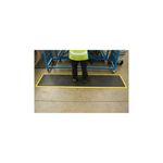 Bub Mat End 0.6X0.9M Blk/Ylw Nitrile