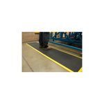 Bub Mat End 0.9X1.2M Blk/Ylw Nitrile