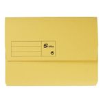 Half Flap Doc Wallet A4 Ylw Pk50