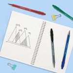 Papermate Flexgrip Retract Blk Pk12