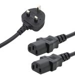 Connektgear 2.5M Mns Pwr Splitr Cbl
