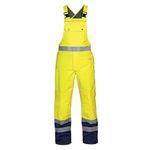 Utting Sns Wpf Bib/Brace Ylw/Nvy Xl