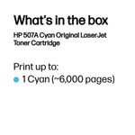 Hp 507A Laserjet Toner Cyan Ce401A