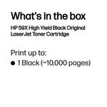 Hp 59X Black Laserjet Tnr Cf259X
