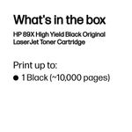 Hp 89X Blk Lsrjet Toner Cartridge
