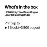 Hp 201X Laserjet Toner Hy Blk Cf400X
