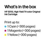 Hp 301Xl Ink Cart Tri-Col Ch564Ee