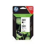 Hp 301 Ink Cart Blk/Tri-Col Cmy 2-Pk