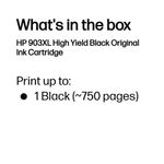 Hp 903Xl Original Ink Cart Hy Black