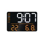 Unilux Numi Digital Wall Clock Black