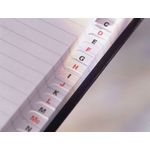 Black N Red Wire A-Z Notebook A5 Pk5