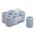 Slimroll Hand Towel Roll Blue Pk6