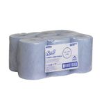 Slimroll Hand Towel Roll Blue Pk6