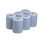 Slimroll Hand Towel Roll Blue Pk6
