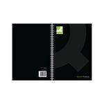 Qconnect Wirebound A4 Hback Blk Pk3